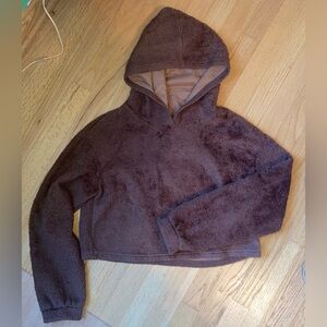 Women’s Small Teddy Bear Cropped Hoodie.